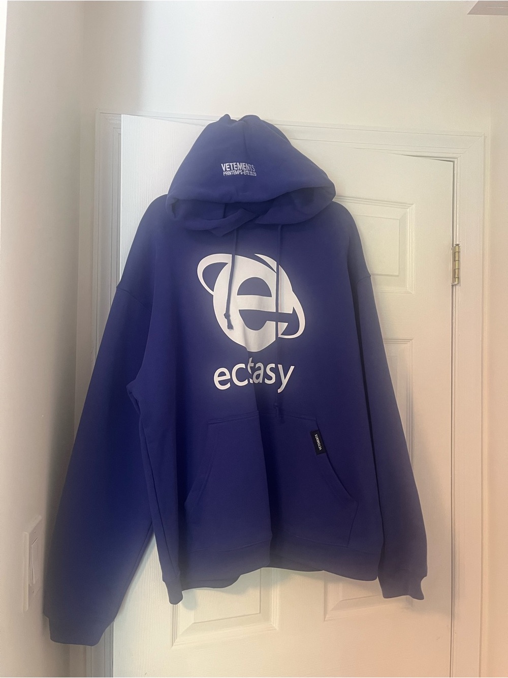 Vetements Blue Ecstasy Hoodie